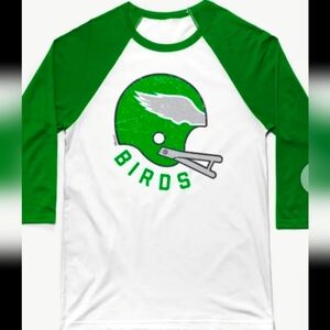 🔥Philadelphia Eagles Raglan Sleeve Tee.